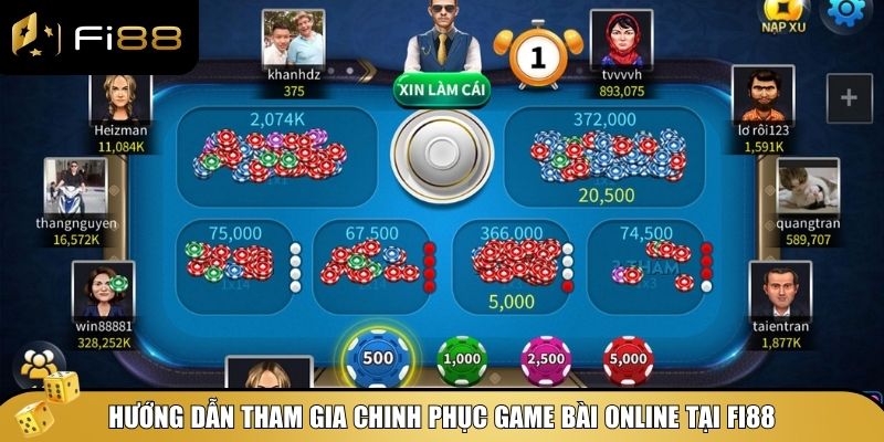 Tham gia chơi game bài online Fi88
